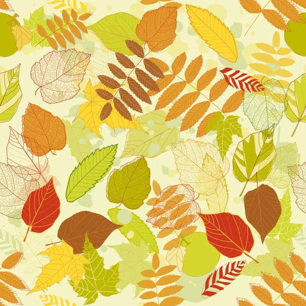 Autumnal bright leaf seamless — Stok fotoğraf