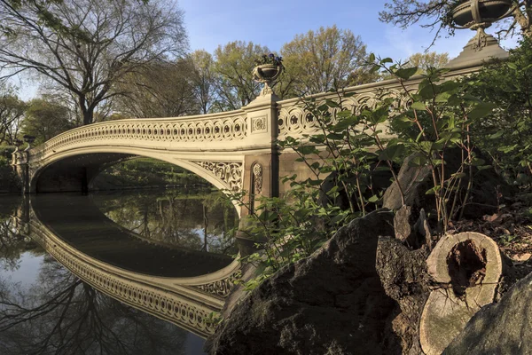 弓桥在春天中央公园 — 图库照片
