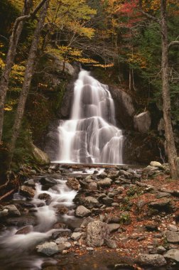 Autumn Moss Glen Falls in Vermont clipart