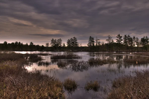 Lago Marsh en Vermont riral — Foto de Stock
