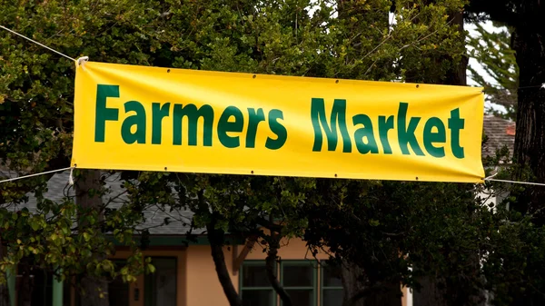Bandiera del mercato degli agricoltori Immagine Stock