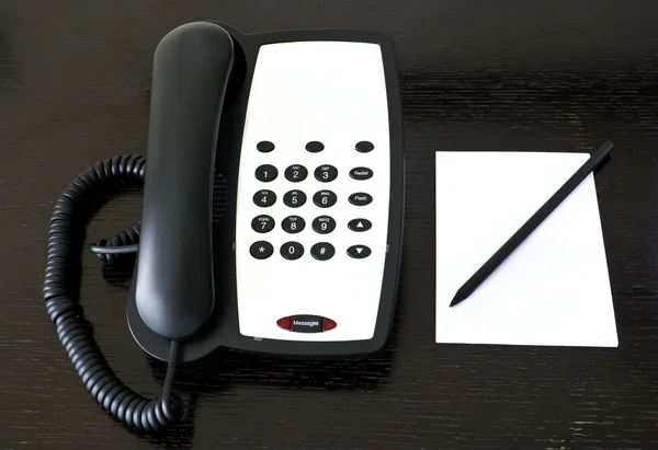 Telephone and paper — Stock Photo, Image