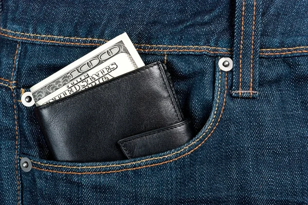 Portafoglio in tasca — Foto Stock