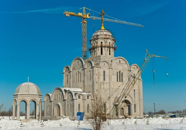 Construction de l'église — Photo