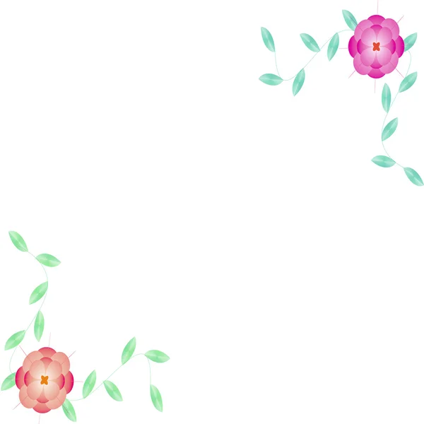 프레임의 꽃çerçeve çiçek — 스톡 사진