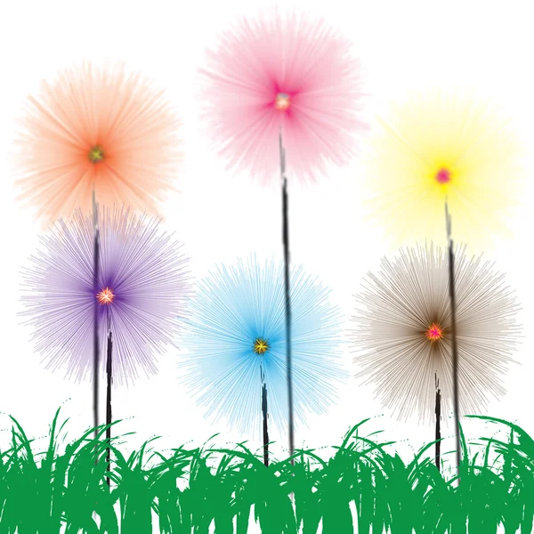 Flower on grass — Stock Photo, Image