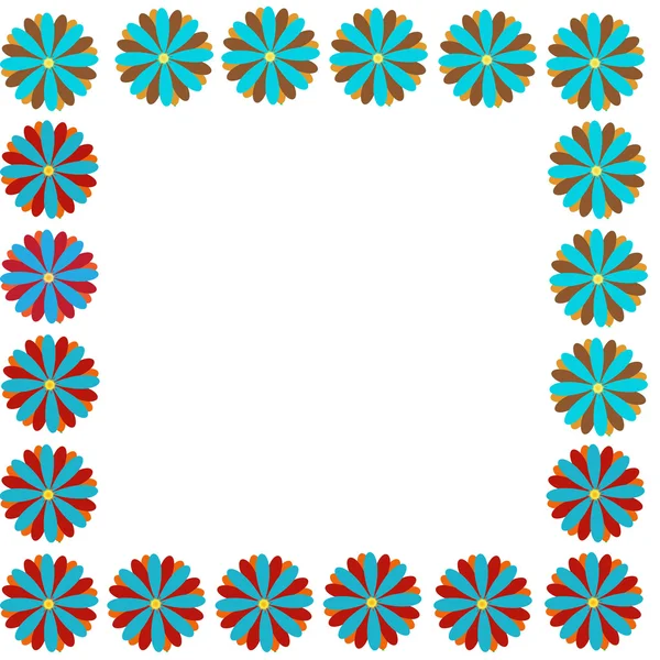 Flower of frame on white background — Stock Photo, Image