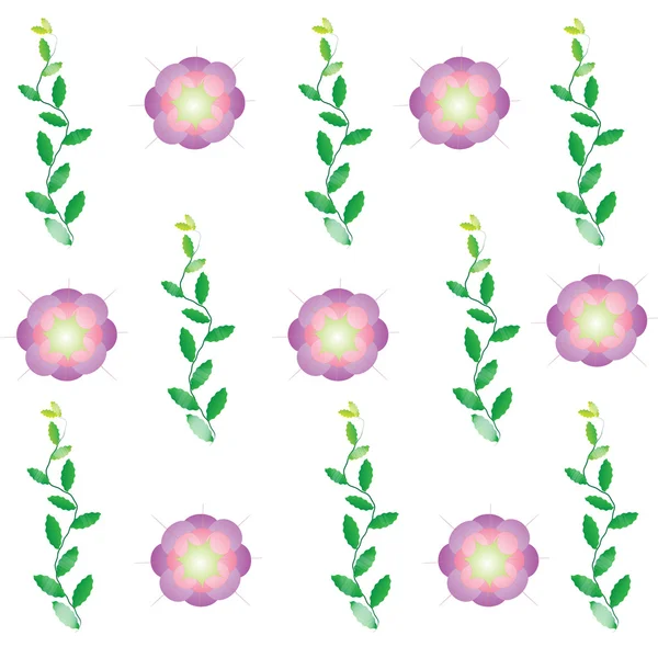Beyaz zemin üzerinde çerçeve çiçek — Stok fotoğraf