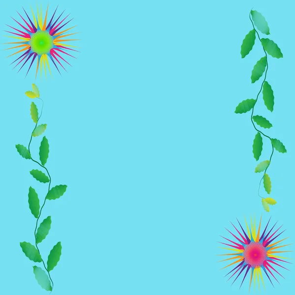 Λουλούδι σε φόντο χρώμα — Φωτογραφία Αρχείου