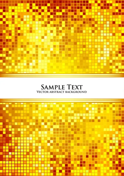 Zlaté pixel pozadí — Stockový vektor