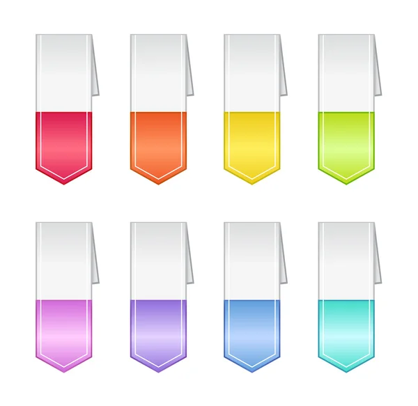 Bookmarks in Pastel Colors — Stock Photo, Image
