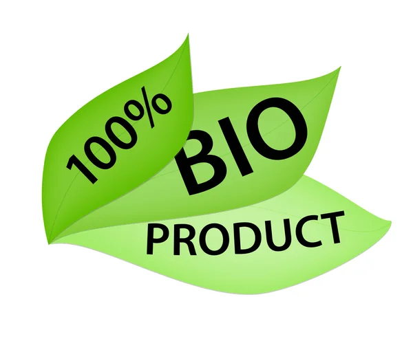 100 Prozent Bio-Produkt-Label — Stockfoto