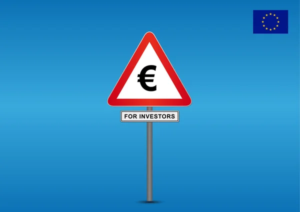 Znak drogowy UE — Wektor stockowy