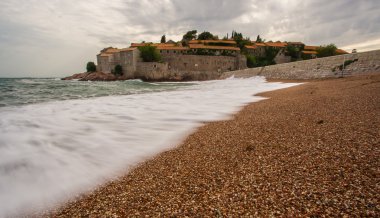 kum plaj - sveti stefan arka planda