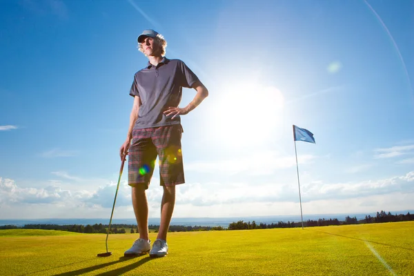 Golf oyuncusu — Stok fotoğraf