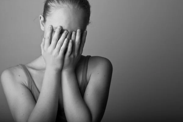 Jonge depressief vrouw — Stockfoto
