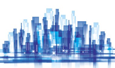 City landscape clipart