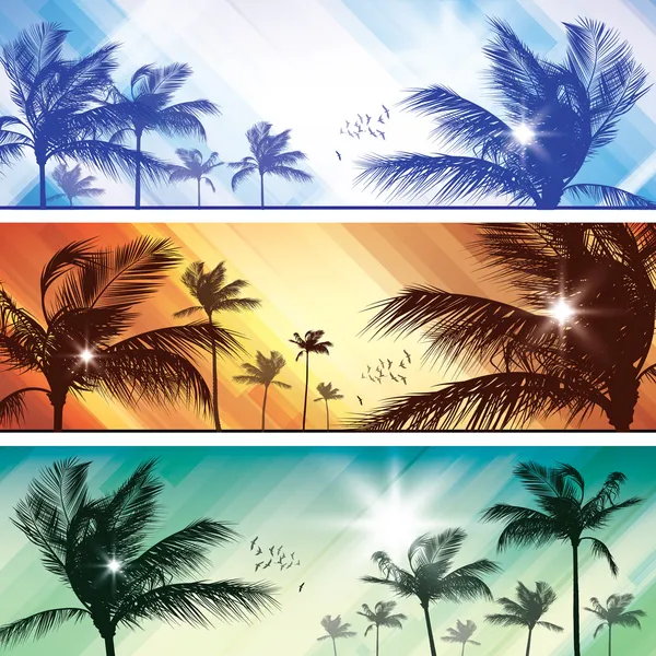 En-tête de palmier — Image vectorielle
