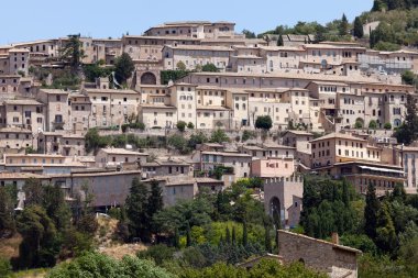 The medieval town of Assisi, Italy clipart