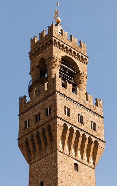 Palazzo Vecchio's tower — Stock Photo, Image