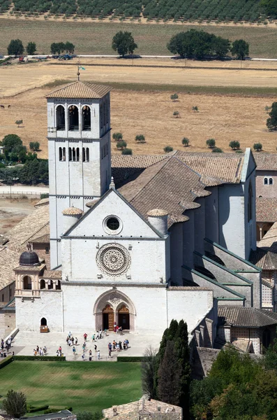 Базилика Сан-Франческо-д "Ассизи — стоковое фото