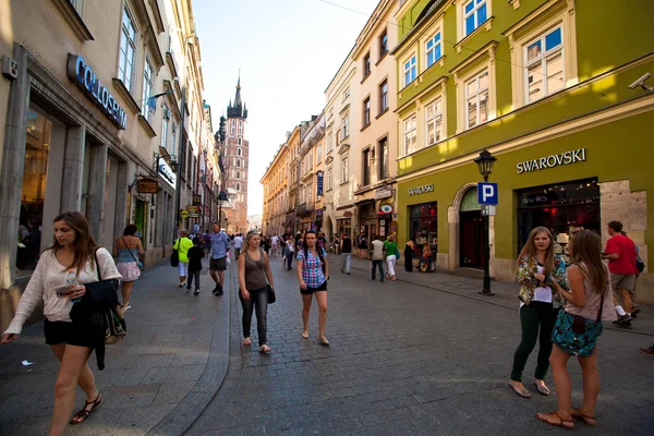 O centro histórico de Cracóvia — Fotografia de Stock